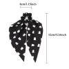 Halloween Hair Ties for Woman Girls Fall Orange Bandana Hair Scrunchies Spooky Ghost Elastic Ribbon Bow Hair Tie Autumn Halloween Party Supplies Hair Accessories 2PCS view 4