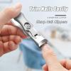 Ultra Sharp Stainless Steel Nail Clippers, Shirem Nail Clipper, Portable Ultra Sharp Nail Clippers, German Nail Clippers for Men, German Toenail Clippers (Sliver) view 2