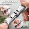 Ultra Sharp Stainless Steel Nail Clippers, Shirem Nail Clipper, Portable Ultra Sharp Nail Clippers, German Nail Clippers for Men, German Toenail Clippers (Sliver) view 3
