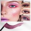 5D Burgundy Mascara for Eyelashes-1Pcs Longlasting Waterproof Colored Mascara Volume and Length,Volumizing Curling Eye Lashes Fiber rimel de pestaas,Christmas Eye Makeup Gift for Women Girl view 2