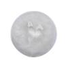 Baby Powder Puff - Reusable Ultra Soft Round Face Body Powder Puff | Baby Body Powder Applicator with Ribbon Bow | Baby Prickly Heat Powder Puff | Makeup Tool for Home & Travel, White view 1