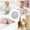 Baby Powder Puff - Reusable Ultra Soft Round Face Body Powder Puff | Baby Body Powder Applicator with Ribbon Bow | Baby Prickly Heat Powder Puff | Makeup Tool for Home & Travel, White view 4