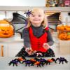 10 PCS Halloween Hair Clips,Hairy Spider Hair Clip,Spider Hair Barrettes with Cute Pompom Ball,Halloween Hair Spider Accessories for Women Girls Party view 4