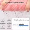 New Super Absorbent Hair Towel Wrap for Wet Hair, Women Wet Hair Towel Wrap, Microfiber Hair Towel Wrap, Quick-Drying Absorbent Soft Bow Knot Hair Towel Wrap (Pink) view 4