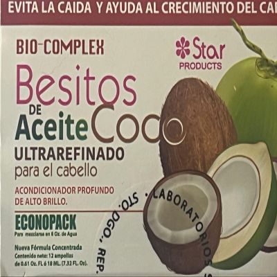 Generic BIO-COMPLEX BESITOS DE ULTRAREFINED COCO MILK WITH 6 OZ. 12 AMPOULE