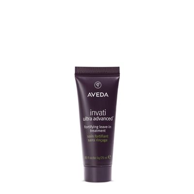 Aveda Invati Ultra Advanced Fortifying Leave-In Treatment | Step 4 of 4 | Reduces Hair Loss by 77% | Strengthens Thinning Hair | AntiFrizz Detangles Heat Protectant | 98% Naturally Derived*,0.85 Fl Oz