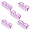 Healeved 5pcs Fingernail Dust Cleaner Brush Nail Cleaning Tools for Manicure and Dust Removal for Nail Enthusiasts Purple Easy to Use view 1