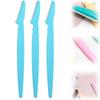 CAJDEOPYE Eyebrow,Multipurpose Stainless Steel Eyebrow Trimmer,Mini Portable Reusable Eyebrow Shaver for Men and Women /1627, 3 Pcs, Blue view 1