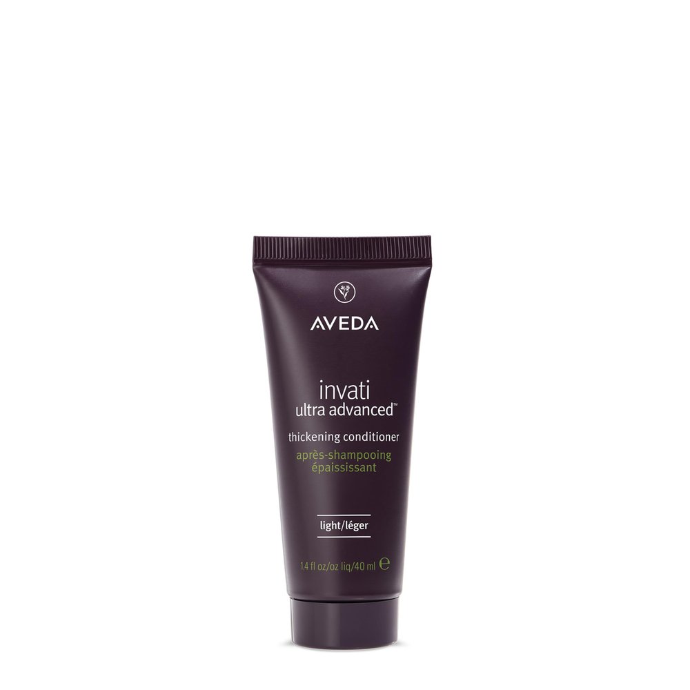 Aveda Invati Ultra Advanced Thickening Conditioner Light | Step 2 of 4 | Reduces Hair Loss by 77% | for Fine to Medium Thinning Hair Types | Normal to Oily Scalp | 96% Naturally Derived*, 1.3 Fl Oz