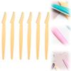 CAJDEOPYE Eyebrow,Multipurpose Stainless Steel Eyebrow Trimmer,Mini Portable Reusable Eyebrow Shaver for Men and Women /1623, Yellow view 1