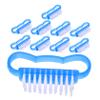 BIUDECO 10pcs Multi-use Nail Cleaner Brush Soft and Stiff Bristles for Nail and Cuticle Cleaning for Manicure and Pedicure at Home Salon view 1