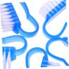 BIUDECO 10pcs Multi-use Nail Cleaner Brush Soft and Stiff Bristles for Nail and Cuticle Cleaning for Manicure and Pedicure at Home Salon view 3