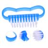 BIUDECO 10pcs Multi-use Nail Cleaner Brush Soft and Stiff Bristles for Nail and Cuticle Cleaning for Manicure and Pedicure at Home Salon view 4
