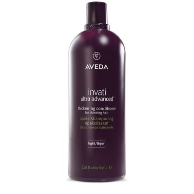 Aveda Invati Ultra Advanced Thickening Conditioner Light | Step 2 of 4 | Reduces Hair Loss by 77% | for Fine to Medium Thinning Hair Types | Normal to Oily Scalp | 96% Naturally Derived*, 33.8 Fl Oz