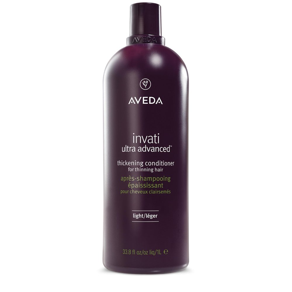 Aveda Invati Ultra Advanced Thickening Conditioner Light | Step 2 of 4 | Reduces Hair Loss by 77% | for Fine to Medium Thinning Hair Types | Normal to Oily Scalp | 96% Naturally Derived*, 33.8 Fl Oz
