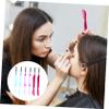 Didiseaon 18pcs Eyelash Spoolies Lash Brush Brow Comb Makeup Tool Folding Eyelash Combs Eyebrow Brush Handle Natural Finish Ergonomic Shape Random Color view 2