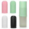 FootJKYX Silicone Bottle Covers Travel EssentialsforWomen Men, Beach Essentials Travel Size Toiletries Vacation Essentials Elastic Sleeves for Leak Proofing (4-4set) view 1