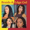 Black Queen LOC Gel for 4C Hair  Olive Oil Moisture Locking Gel  15oz Large Size  No Flakes, Long-Lasting Hold  Made in USA view 4