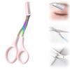 Eyebrow Trimmer Scissor,2024 New Stainless Steel Eyebrow Scissors with Comb,Portable Non Slip Professional Eyebrow Trimmer for Women /1401 view 1