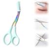 Eyebrow Trimmer Scissor,2024 New Stainless Steel Eyebrow Scissors with Comb,Portable Non Slip Professional Eyebrow Trimmer for Women /1403 view 1