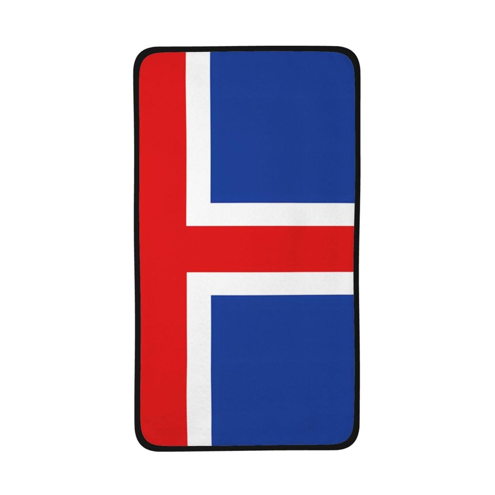 KINGNOYI Flag of Iceland Perfect Hair Care Towel: Soft, Absorbent & Quick-Drying Hair Towel Wrap 16"*28