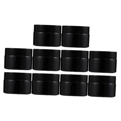 10pcs Cream Bottle Glass Cream Jar Makeup Glass Bottles Cosmetics Container Cosmetics Sub Bottle Lip Balm Jars Cream Jars Portable Cosmetics Holder Reliable Hole Travel Girl/1278