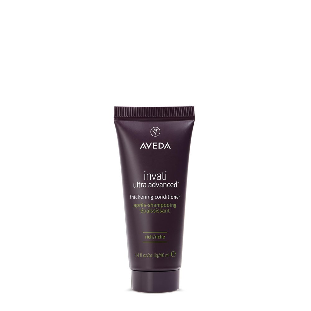 Aveda Invati Ultra Advanced Thickening Conditioner Rich | Step 2 of 4 | Reduces Hair Loss by 77% | for Medium to Thick Thinning Hair Types | Normal to Oily Scalp | 96% Naturally Derived*, 1.3 Fl Oz