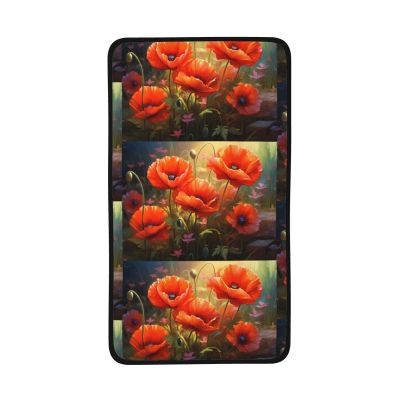 KINGNOYI Poppies in Bloom Perfect Hair Care Towel: Soft, Absorbent & Quick-Drying Hair Towel Wrap 16"*28
