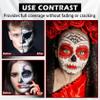 LZXLUKGIR Clown Makeup Kit,Red Black and White Face Painting Kit Professional,Water Based Paint Halloween Makeup,Clown Face Paint for Kids and Adults,Zombie Joker Vampire Make up view 3