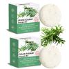 2 Pack Rosemary Hair Shampoo Bar,Deep Cleansing for Scalp Hair Loss Shampoo Soap,Organic Hair Oil Control,Solid Shampoo for Hair Growth, Refreshing and Hydrating Soap for Stocking Stuffers Women Gifts view 1