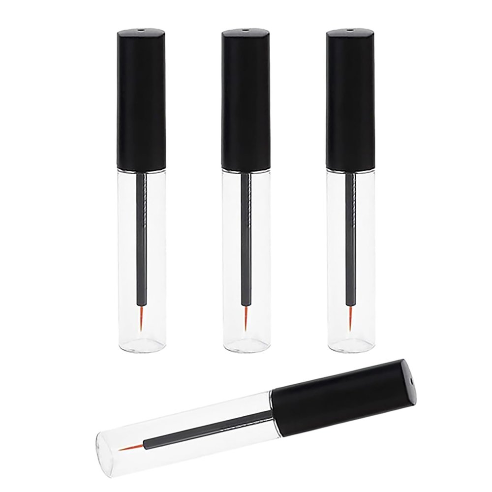 BFLCTTBD 4 PCS 10ml Eyeliner Bottle Eyeliner Wand Empty Eyeliner Serum Tubes Eyeliner Vial Liquid Eyeliner Container Mini Eyeliner Tube