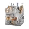 Aieyaki Makeup Storage Box with Drawers, Makeup Display Cabinet, Cosmetics Storage Box (Transparent, Three floors) view 1
