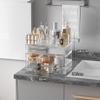 Aieyaki Makeup Storage Box with Drawers, Makeup Display Cabinet, Cosmetics Storage Box (Transparent, Three floors) view 2