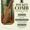 Edgell House Clay Pomade And Folding Comb Gift Combo Set Includes 2.7oz Hair Clay Pomade For Men And 7 Inch Sandalwood Hair & Beard Pocket Comb  Clay Products and Wooden Gifts view 4