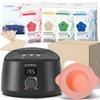 KOTAMU Waxing Kit - Wax Warmer for Hair Removal, Blue Hard Wax Beans 2.5lb for Brazilian Arms Armpit Back Body Bikini Wax at Home Salon for Women Men view 3