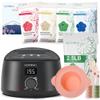 KOTAMU Black Digital Waxing Kit for Women Men & 2.5lb Aloe Vera Hard Wax Beans for Hair Removal - Ideal for Arms Legs Face Brazilian Bikini Waxing for Home Bathroom Salon view 1