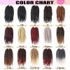 Senegalese Twist Crochet Hair 12 Inch Havana Twist Crochet Hair Pre Looped Jumbo Crochet Braids for Black Women 7 Packs Short Cuban Twist Crotchet Kinky Twists (Black) view 4