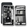 19pcs/Set Pruning Nail Clippers Cutting Pliers Set Single Groove Pedicure Inflammation Tool Home (Color : As Shown Size : One Size) view 1