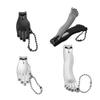 Ximimark 4PCS Key Ring with Finger and Toe Nail Clipper Set, Differentiated Nail Clippers Keychain with Finger and Toe Design, Birthday Holiday Halloween Thanksgiving Festival Gift view 1