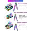 18 Pieces Manicure Kit Pedicure Professional Grooming Care Tools Nail File Clippers with Leather Set view 3