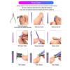 18 Pieces Manicure Kit Pedicure Professional Grooming Care Tools Nail File Clippers with Leather Set view 4