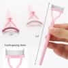 2 Pcs Eyelash Separator Tool Mascara Brushes Eyelash Comb Separator Definer Lash Comb for Combing, Separating Lashes - Light Pink view 2