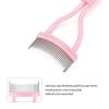 2 Pcs Eyelash Separator Tool Mascara Brushes Eyelash Comb Separator Definer Lash Comb for Combing, Separating Lashes - Light Pink view 3