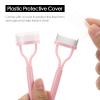 2 Pcs Eyelash Separator Tool Mascara Brushes Eyelash Comb Separator Definer Lash Comb for Combing, Separating Lashes - Light Pink view 4
