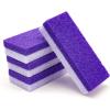 Foot Pumice Stone 4 Pack Pedicure Stone for Feet Pumice Sponge for Feet Callus Remover and Scrubber Double Sided Pedicure Foot Pumice Stone for Feet and Heels Callus and Dead Skins (Purple) view 1