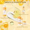 5Pcs Vitamin C Skincare Set, Skin Care for Kids, Skincare Gift Sets with Cleanser, Toner, Serum, Eye Cream, Facial Cream, Kids Skin Care Set for Girls Ages 8-12, Travel Size Facial Kit for Women Girls view 4