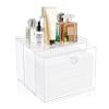 Velfree Disposable Face Towel Container Box with Drawer, Acrylic Storage Containers Compatible with Clean Skin Club Clean Face Towels, Clear Makeup Organizer for Face Towel (Excluding Facial Towels) view 1