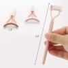 2 Pcs Eyelash Separator Tool Mascara Brushes Eyelash Comb Lash Separator Definer for Combing, Separating Lashes - Apricot Pink view 2