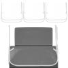 4Pcs Salon Chair Cover Clear Plastic Salon Chair Protectors Square Hairdressing Chair Back Covers Multipurpose Seat Covers Precision Stitched Clear Covers for Most Standard Salon Chairs Office Chairs view 1