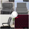 4Pcs Salon Chair Cover Clear Plastic Salon Chair Protectors Square Hairdressing Chair Back Covers Multipurpose Seat Covers Precision Stitched Clear Covers for Most Standard Salon Chairs Office Chairs view 3